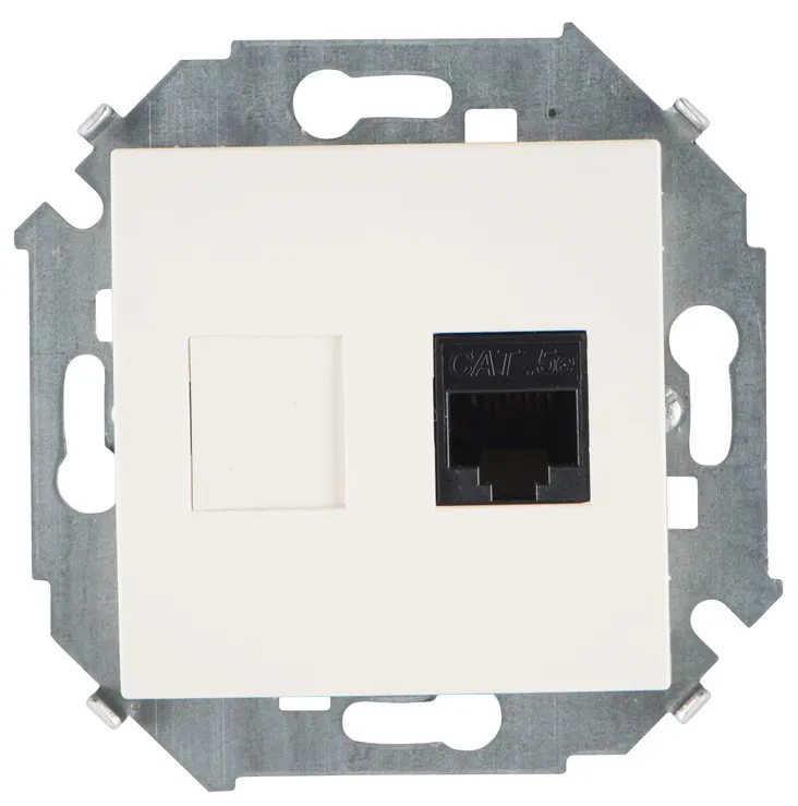 Simon15 վարդակ համակարգչի փղոսկր RJ45 кат.5e (1/20)
