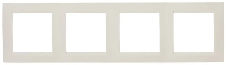 Simon15 շրջանակ 4 տեղ փղոսկր (1/16)