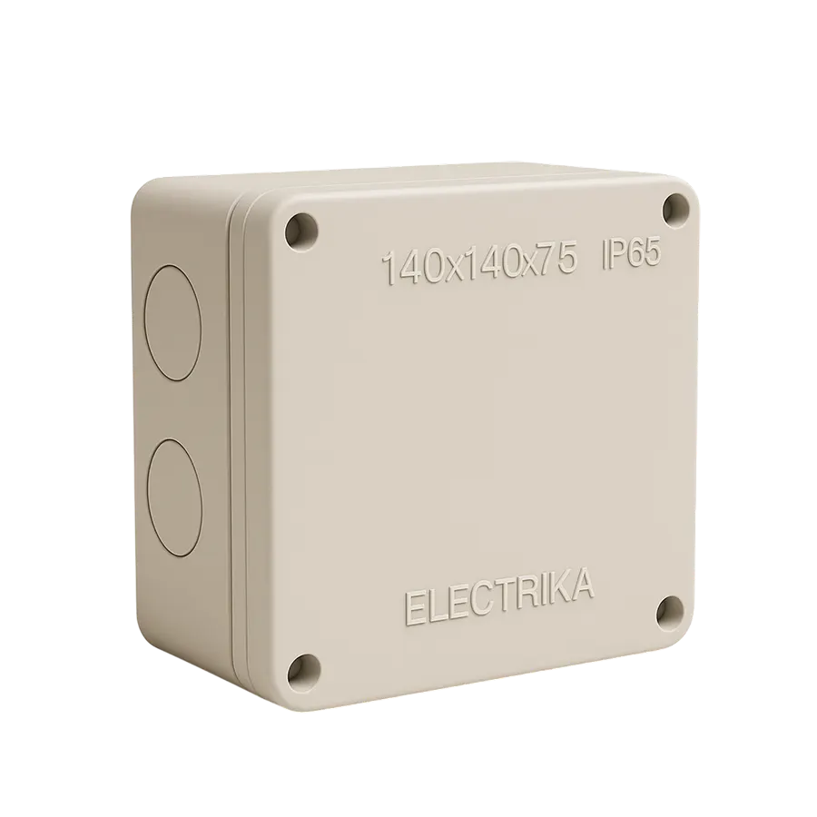 Electrica պլաստմասե արկղ 140x140x75մմ մոխրագույն