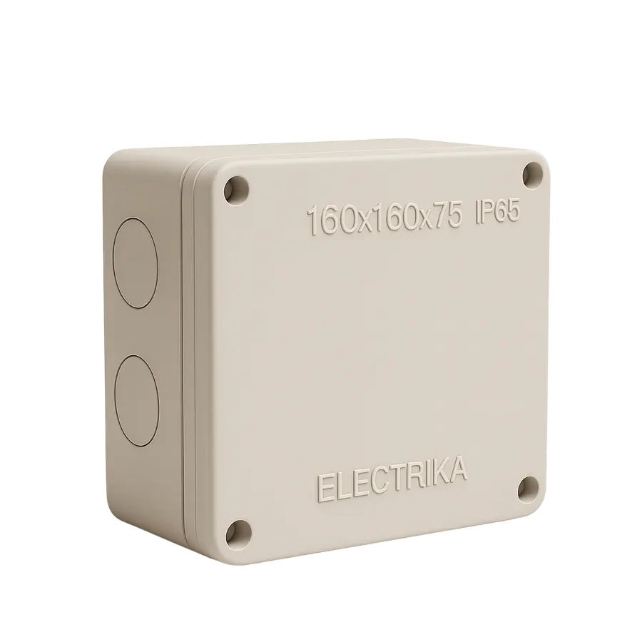 Electrica պլաստմասե արկղ 160x160x75մմ մոխրագույն