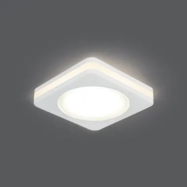 Gauss լուսատու Backlight ներկառուցվող 5W 3000K քառակուսի սպիտակ