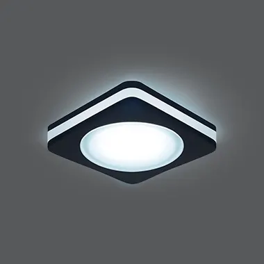Gauss լուսատու Backlight ներկառուցվող 5W 4000K քառակուսի սև