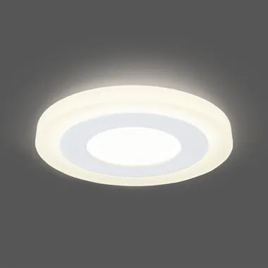 Gauss լուսատու Backlight ներկառուցվող 3+3W 3000K կլոր 1/40