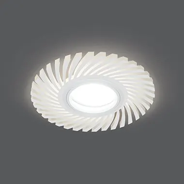 Gauss շրջանակ Backlight 3W 3000K կլոր սպիտակ MR16