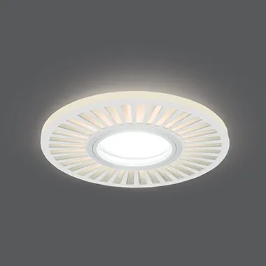 Gauss շրջանակ Backlight 3W 3000K կլոր սպիտակ MR16