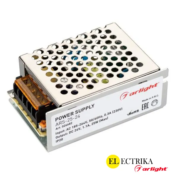 Arlight 24V սնուցման բլոկ 25W 1.1A (85x58x34մմ)