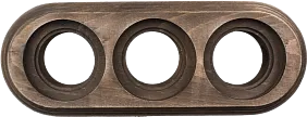 Bironi Retro շրջանակ 3 տեղ հին փայտի գույն