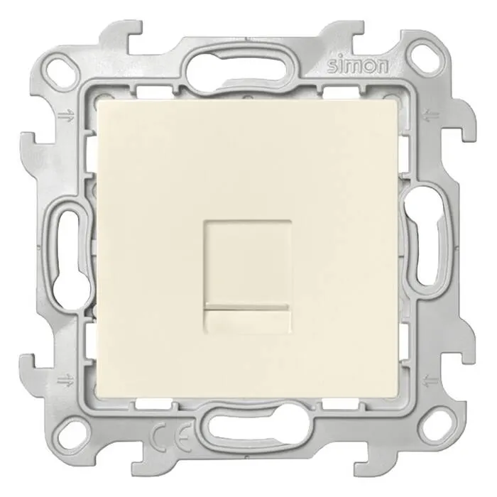 Simon24 վարդակ համակարգչի փղոսկր RJ45 Cat.6 (1/10)