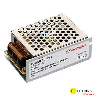 Arlight 12V սնուցման բլոկ 35W 3A (85x58x34մմ)