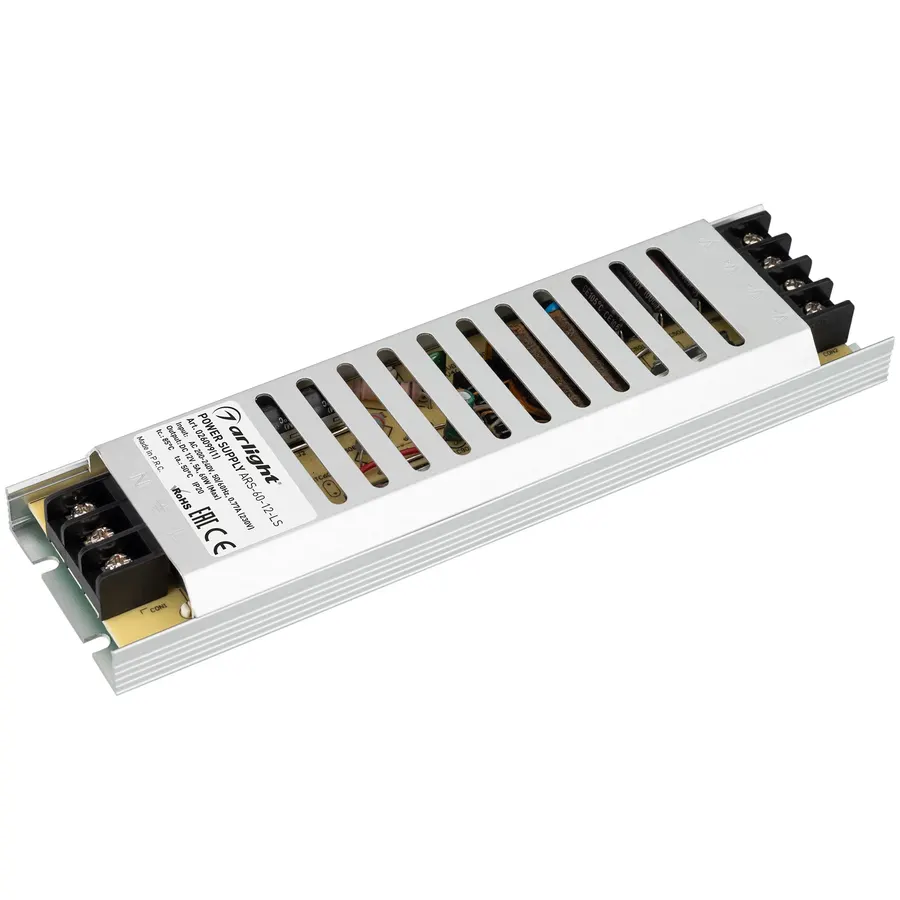 Arlight 12V սնուցման բլոկ 60W 5A (195x53x21․5մմ)