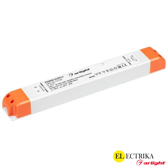 Arlight 12V սնուցման բլոկ 100W 8․3A Slim (300x40x30մմ)