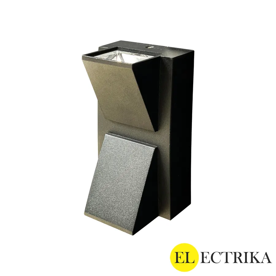 Electrica լուսատու ֆասադային (AD-8006) 2x3W 3500K սև IP65