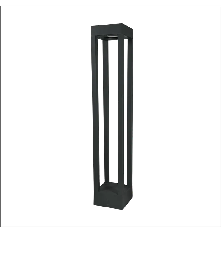 Electrica այգու լուսատու (AD-841F-600) 2x12W 4100K սև IP65