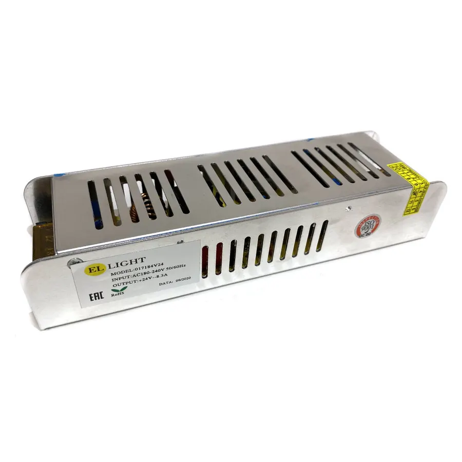 Ellight 24V սնուցման բլոկ 200W 8․3A (224x67x42մմ)