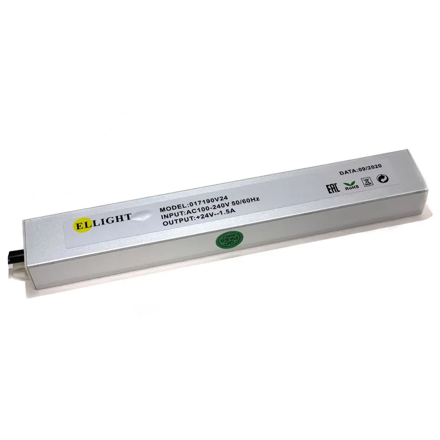 Ellight 24V սնուցման բլոկ 36W 1.5A հերմետիկ