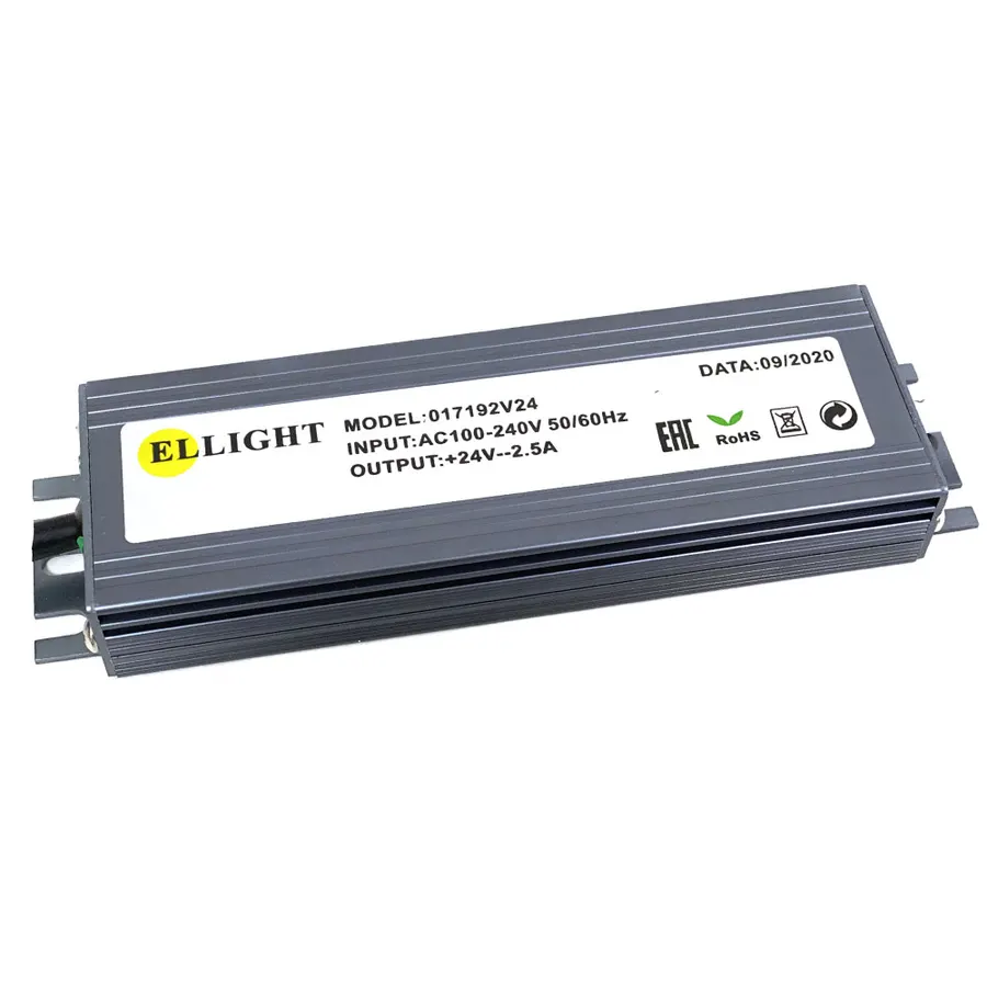 Ellight 24V սնուցման բլոկ 60W 2.5A հերմետիկ