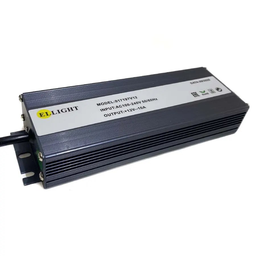 Ellight 12V սնուցման բլոկ 120W 10A հերմետիկ