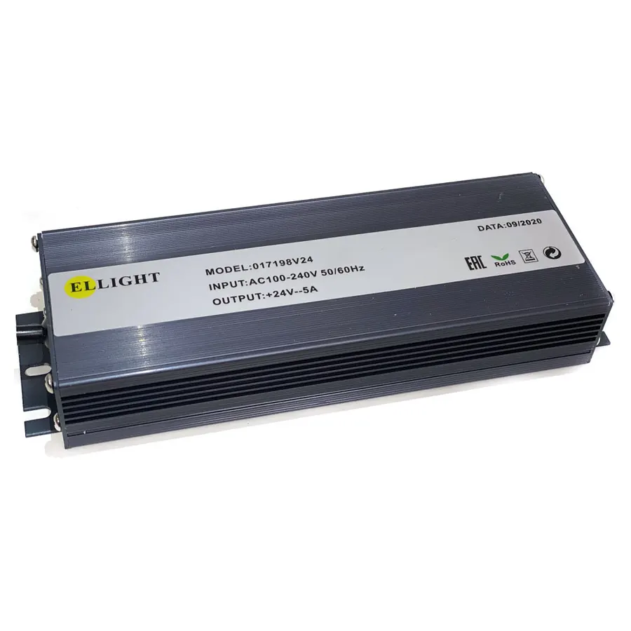 Ellight 24V սնուցման բլոկ 120W 5A հերմետիկ