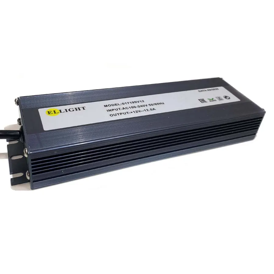 Ellight 12V սնուցման բլոկ 150W 12.5A հերմետիկ