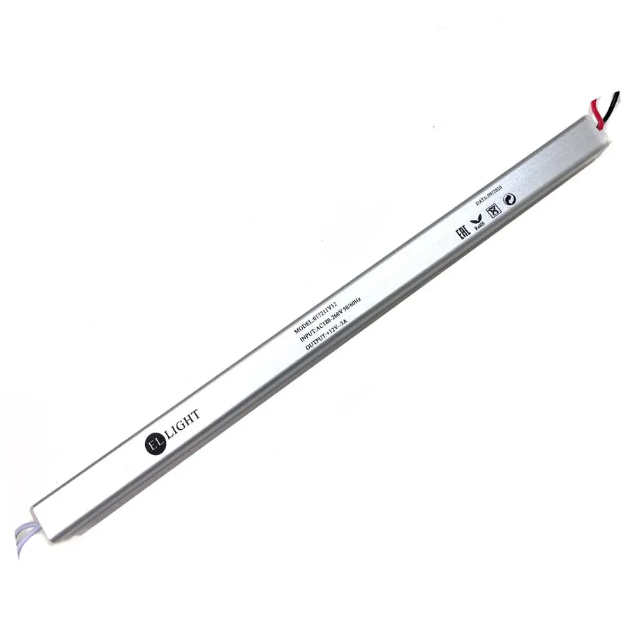Ellight 12V սնուցման բլոկ 60W 5A (312x18x18մմ)
