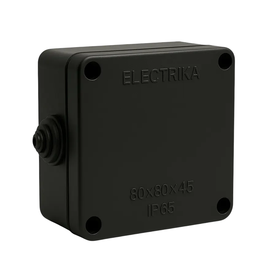 Electrica պլաստմասե արկղ 80x80x45մմ սև