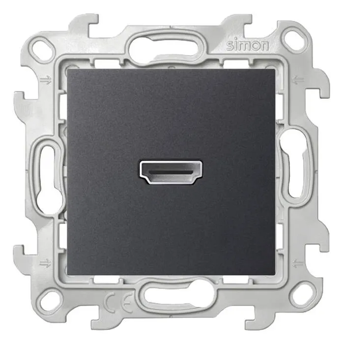 Simon24 վարդակ HDMI 1,4 գրաֆիտ (1/1)