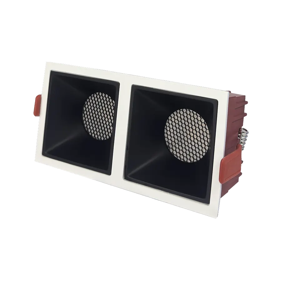Electrica (LM-168) լուսատու ներկառուցվող 20W 3000K ուղղանկյուն սև/սպիտակ
