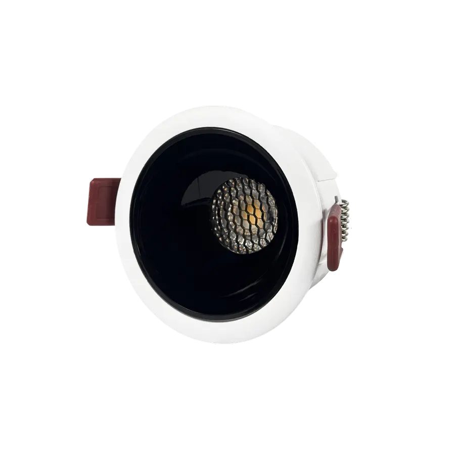 Electrica (CR100) լուսատու ներկառուցվող 12W 4100K կլոր սպիտակ / սև