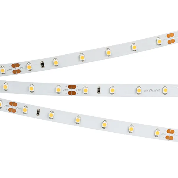 Arlight 24V led ժապավեն 4.8W 3000K 8մմ (3528SMD 60led/մ)