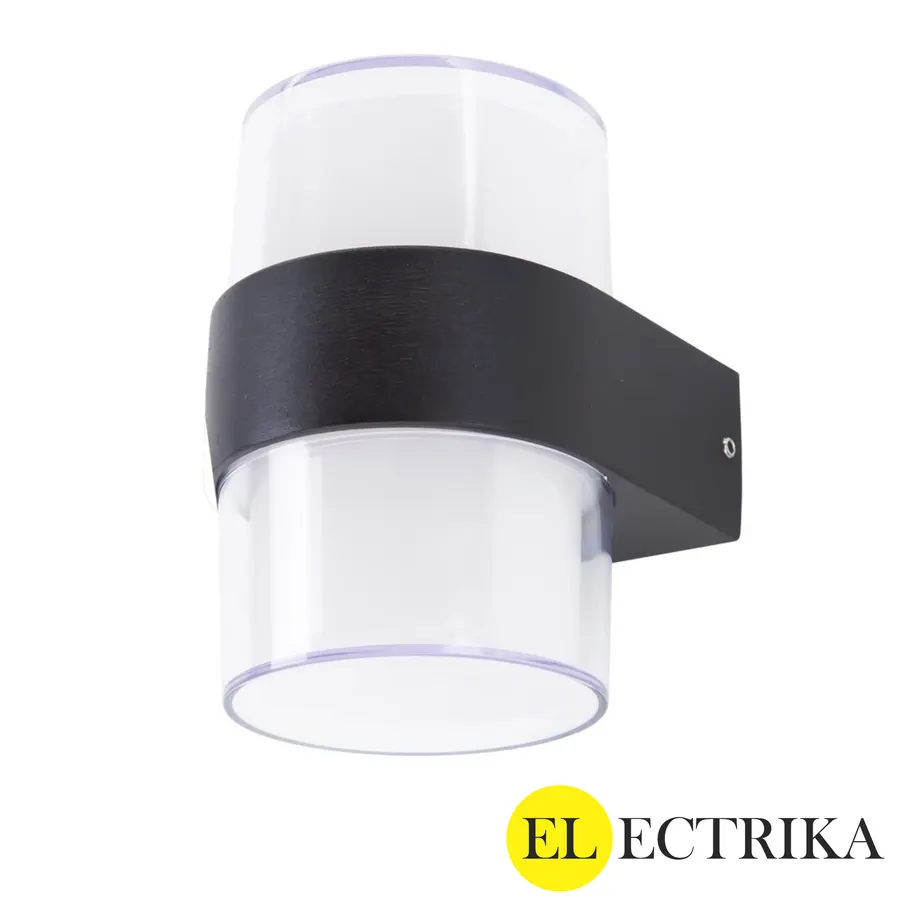 Electrica լուսատու ֆասադային (GMD-F843Y/S-2) 2x7W 3000K սև IP65