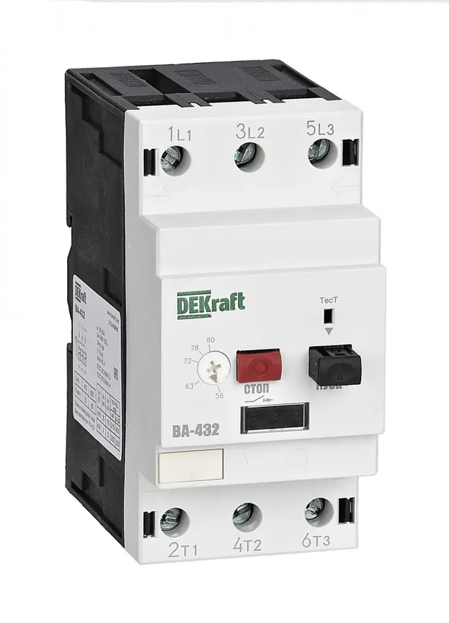 Ավտոմատ անջատիչ շարժիչային  ВА432-25-40А (Dekraft)