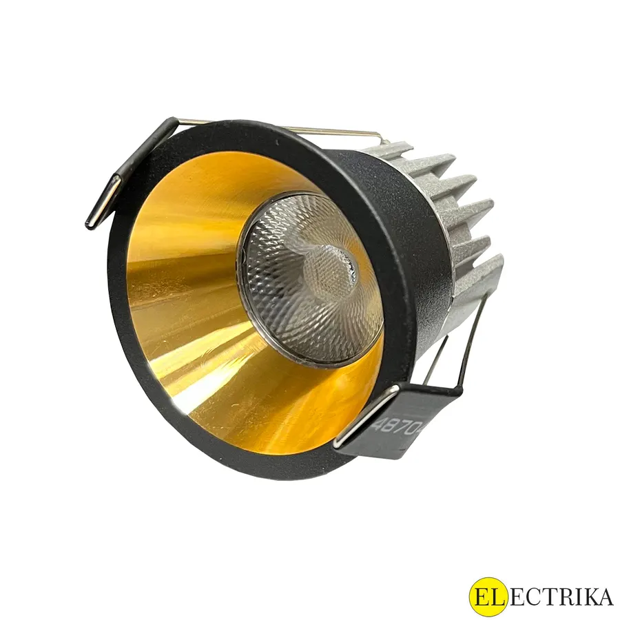 Electrica Mini լուսատու (LP03NW) ներկառուցվող 3W 4000K սև / ոսկի