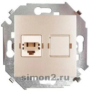 Simon15 վարդակ հեռախոսի RJ11 շոմպայն (1/20)
