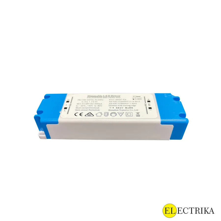 Electrica դիմինգ սնուցման բլոկ 20-28W (24-48V/600mA)