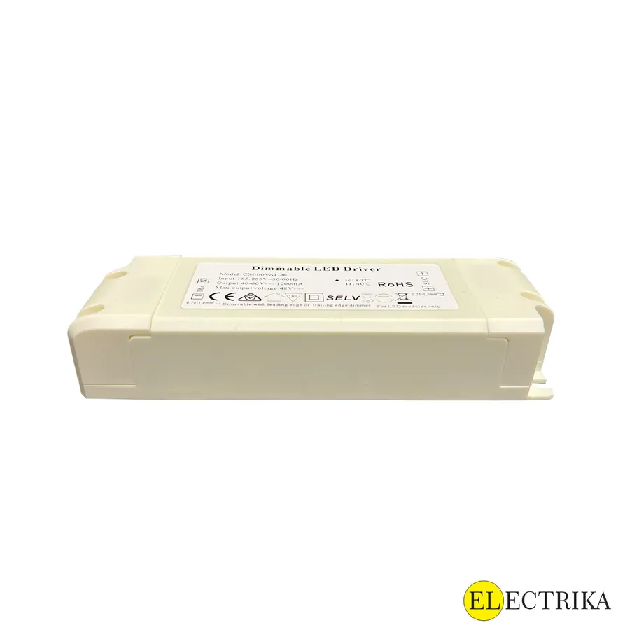 Electrica դիմինգ սնուցման բլոկ 50-72W (40-60V/1200mA)