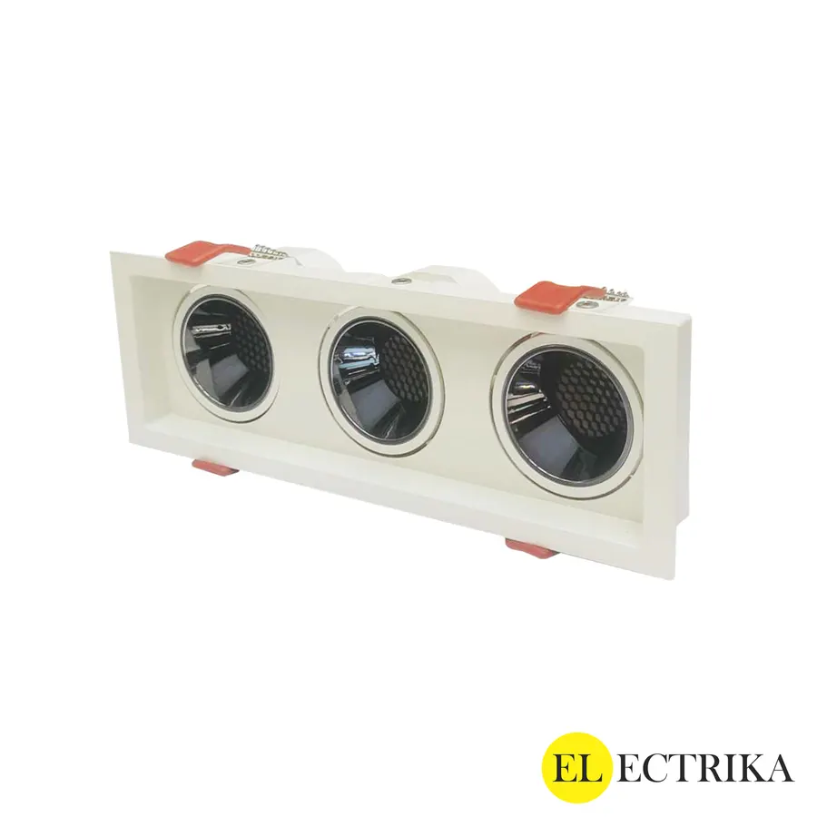 Electrica լուսատու (L-S12X3) ներկառուցվող շարժական 36W 4000K սպիտակ