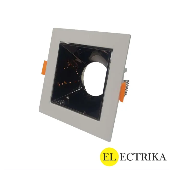 Electrica ներկառուցվող շրջանակ S սպիտակ/սև քառակուսի