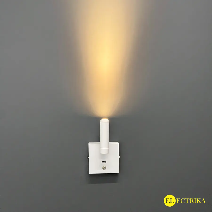 Electrica լուսատու արտաքին USB 3W 3000K սպիտակ անջատիչով IP20