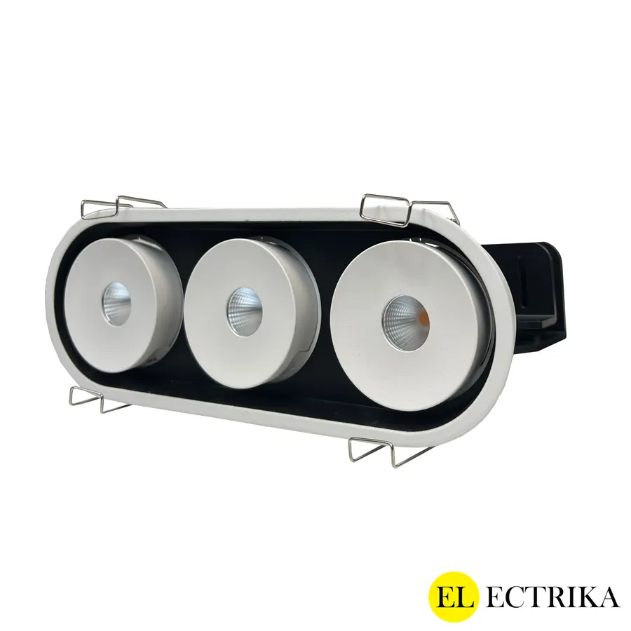 Electrica Armlight (R8336) ներկառուցվող շարժական 3x12W 3000K սպիտակ կլոր