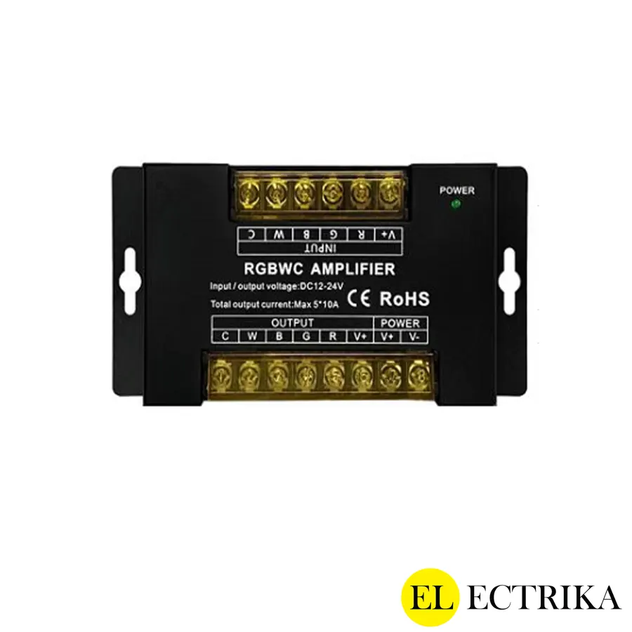 Electrica 12-24V led ժապավենի կարգավորիչ 50A RGB ամպլիֆայեր