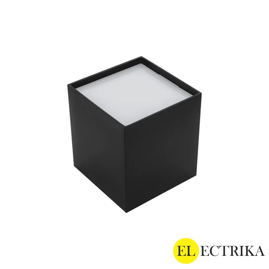Electrica Cube լուսատու արտաքին 24W 3000K սև քառակուսի 1/40