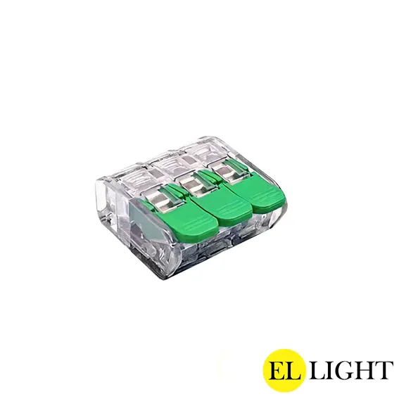 Ellight հաղորդալարի տերմինալ 221 (2x4.0մմ 3 լծակով) 1/80