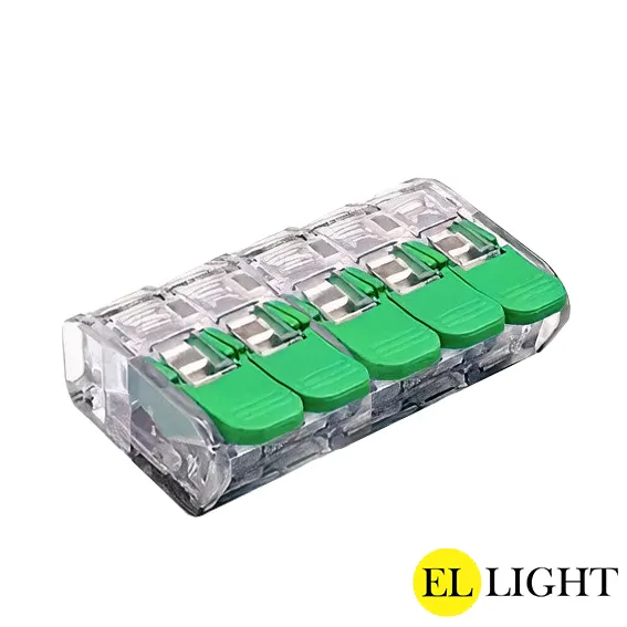 Ellight հաղորդալարի տերմինալ 221 (2x4.0մմ 5 լծակով) 1/40
