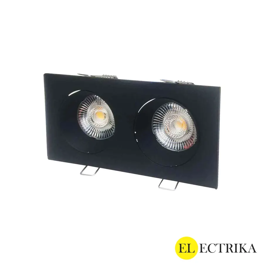 Electrica լուսատու (CB169) ներկառուցվող շարժական 14W 3000K ուղղանկյուն սև