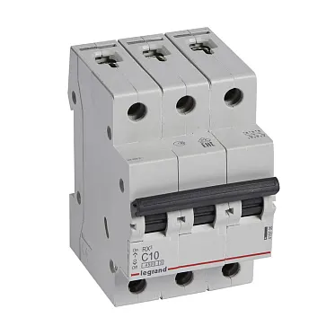 Legrand RX3 ավտոմատ անջատիչ 3P C10A 4,5ka 1/4/24