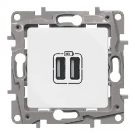 Legrand Niloe/Etika USB 2 տեղ սպիտակ