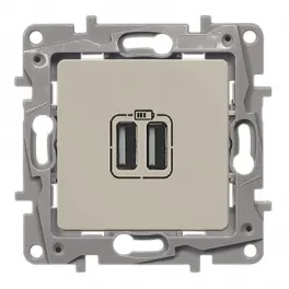 Legrand Niloe/Etika USB 2 տեղ փղոսկր