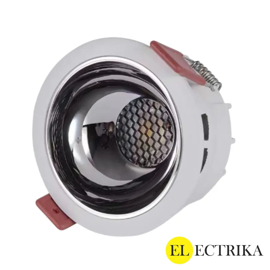Electrica (CR125) լուսատու ներկառուցվող 20W 4000K կլոր սպիտակ / արծաթ