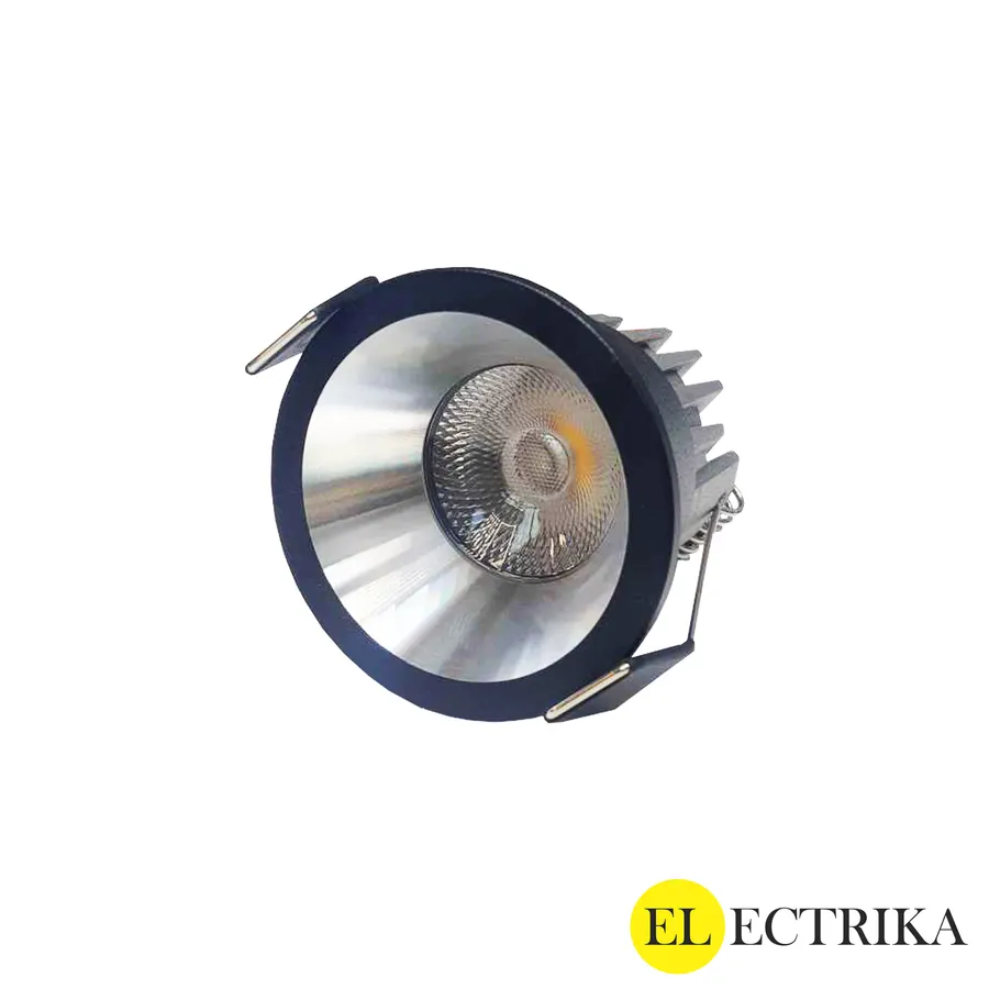 Electrica Mini լուսատու (LP03S) ներկառուցվող 3W 4000K սև / արծաթ