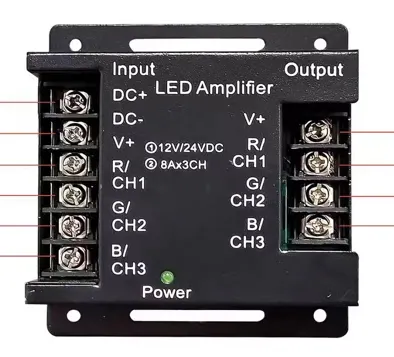 Electrica 12-24V led ժապավենի կարգավորիչ 24A RGB ամպլիֆայեր
